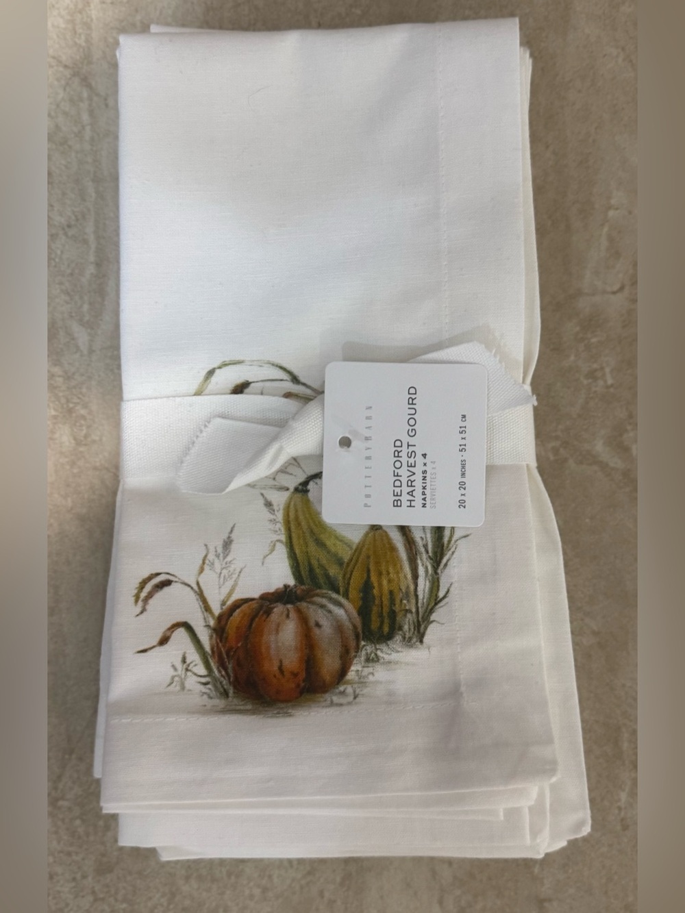 Pottery Barn Bedford Harvest Napkins - Picture 4 of 12
